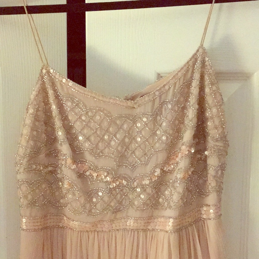 Adrianna Pappel Beaded Chiffon Gown